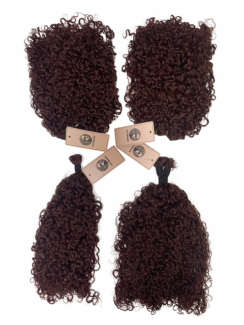 Burgundy-3a3b Texture-Exotic Natural Curly -Reusable The Hybrid Glam Kit