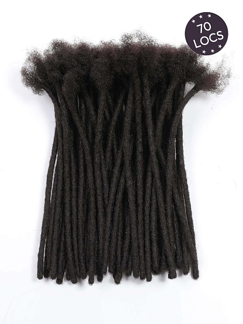 Natural Black Basic Standard Human Hair Loc Extensions