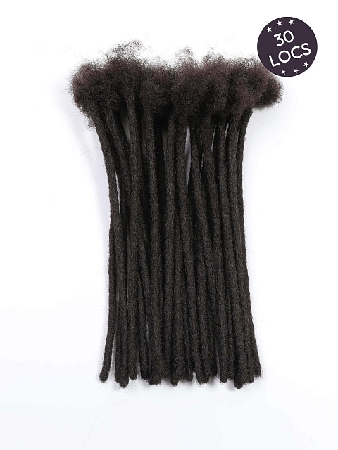 Natural Black Basic Standard Human Hair Loc Extensions