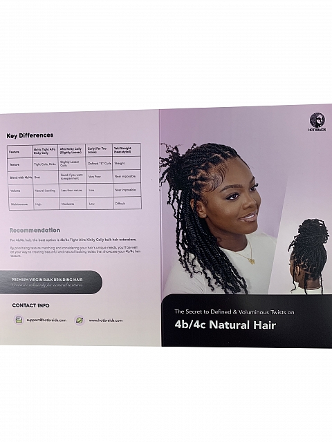 Hair Texture Sample-4b4c Tight Afro Kinky Coily