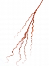 Copper Red Crochet Faux Locs Braids with Human Hair Curls