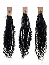 Premium 100% Human Hair Crochet Locs –Goddess Locs– Pre-Looped for DIY Instant Install – Ultra-Thin 0.5cm Lightweight Texture