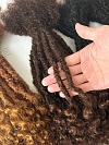 100% Real Human Hair Lisa Locs with Regular Dreadlocks and Curly End