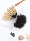  Permanent Locs Hair Extensions Bundles Bug Color Full Handmade Real Human Hair Dreadlock Extensions