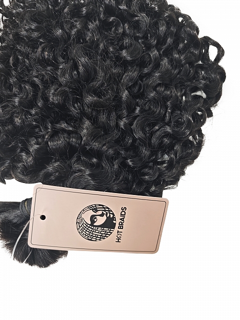 3A/3B Hair-Exotic Natural Curly - Bulk Human Hair - Loose/Braids