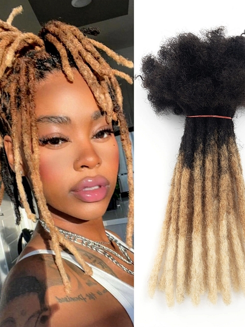 Manufacturing Vendors Locks Cheveux Naturel | Dreadlocks Human Hair Ombre Locs Extension Human Hair Locks for Men