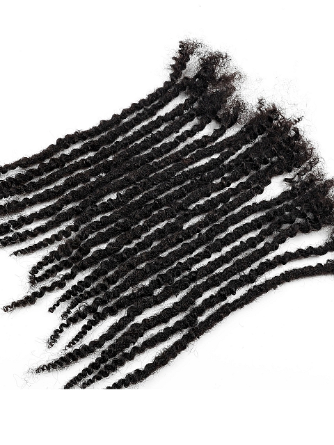 Fashion Extensions 100% Human Hair Dreadlocks Curly End Not Easy Break Texture Locs for Rock&Roll