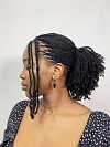 Natural Black-Tight Afro Kinky - Bulk Human Hair - Dreadlocs/Twists