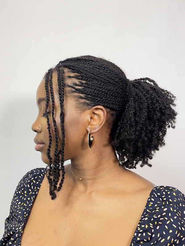 human hair kinky braids