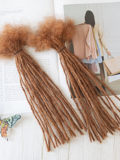20strands/pack Manufacturing Vendors Locks Cheveux Naturel | Dreadlocks Human Hair Ombre Locs Extension Human Hair Locks for Men