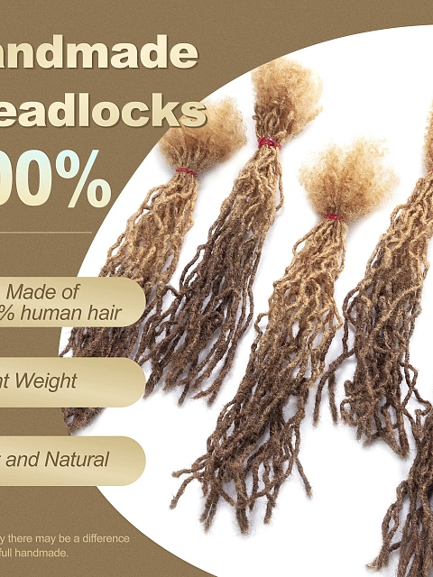 Wholesale 100% Brazilian  #27/30 Remy Human Hair Micro Dreadlock Extensions Interlock Inter Locs Extension for Woman