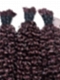 Dark Burgundy Semi Curly - Bulk Human Hair - Loose/Braids