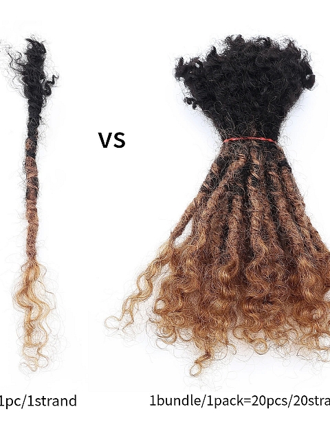  ANNA 1B/30 Remy Hair Locs Extensions Dreadlocks Styles Brazilian Lisa Locs for Beginners