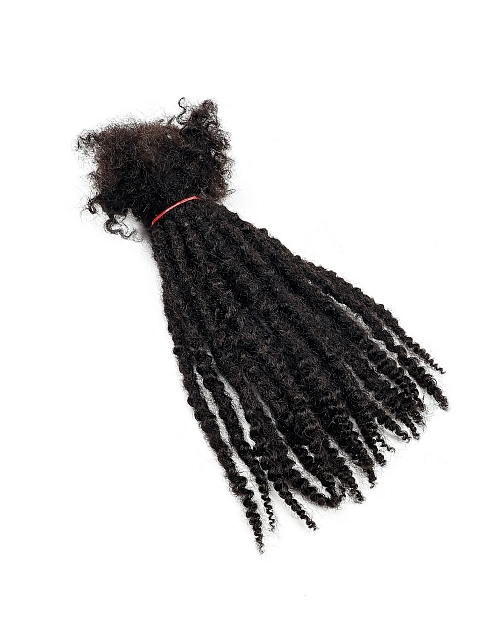Fashion Extensions 100% Human Hair Dreadlocks Curly End Not Easy Break Texture Locs for Rock&Roll