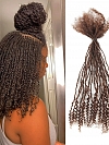 100% Human Hair 4# Sister Locks Extensions Soft Interlocs for Crochet