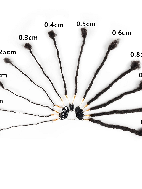 Wholesale Dreads Interlock Textured Locs Extensions Human Hair Microlocks Sisterlocks Extensions