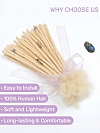 Platinum Blonde Standard Human Hair Loc Extensions