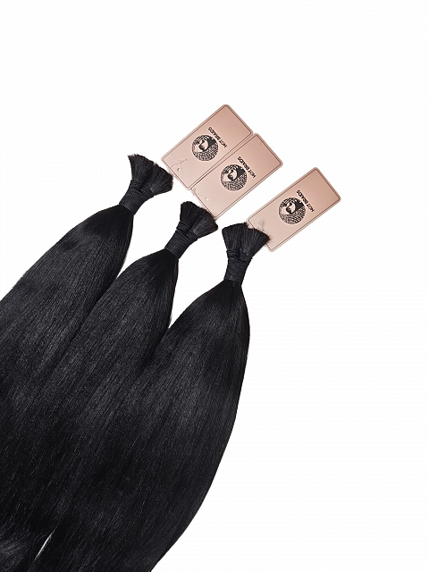 Light Yaki - Bulk Human Hair - Loose/Braids