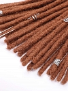 #30 Caramel Brown Standard Human Hair Loc Extensions