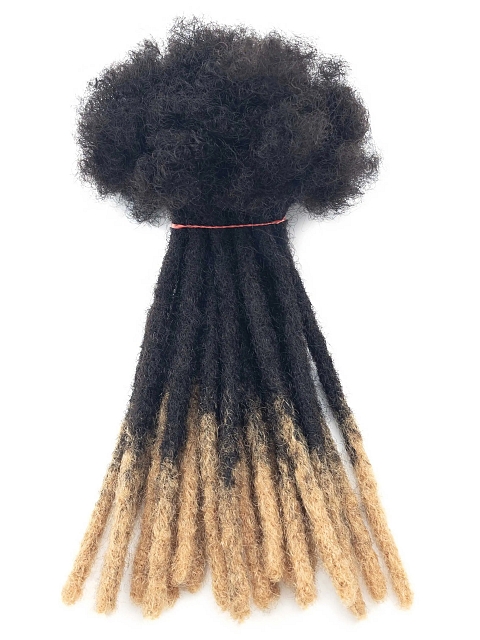 Natural Human Afro Kinky Locs Extension 100% Human Hair Extension Soft Regular Dread Handmade Locs