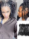 100% Real Human Hair Lisa Locs with Regular Dreadlocks and Curly End