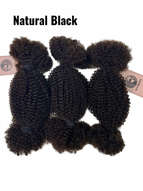 4a4b Texture-Afro Kinky Coily - Bulk Human Hair - Dreadlocs/Twists/Braids
