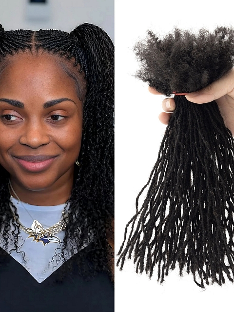 Dreadlock Extensions Crochet Dreads Extensions 100% Handmade Single Ended Dreads Width Reggae Style for Girls