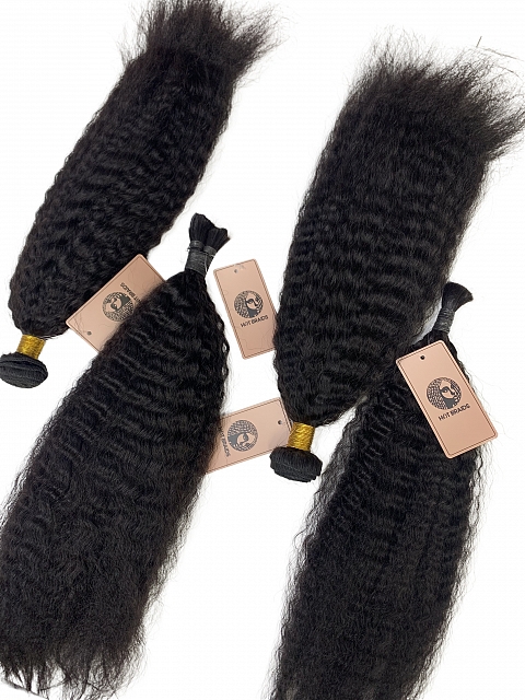 Kinky Straight -Reusable The Hybrid Glam Kit-Braiding w/ Weft Hair Combo