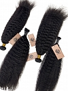 Kinky Straight -Reusable The Hybrid Glam Kit-Braiding w/ Weft Hair Combo