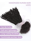 Handmade Micro Locs Extensions Human Hair 0.2cm Thickness Sister Locs