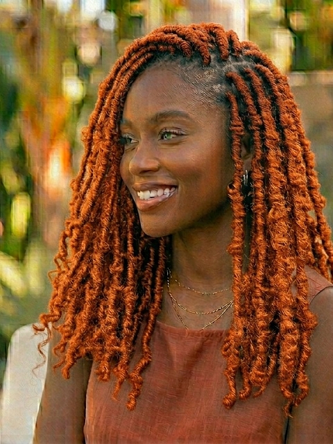 Premium Tangle-Free 100% Human Hair Crochet Locs –Butterfly Locs– Pre-Looped for DIY Instant Install – Ultra-Thin 0.6cm Lightweight Texture