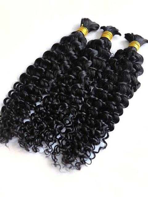 Spanish Curly - Bulk Human Hair - Loose/Braids