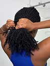 Jet Black-Tight Afro Kinky - Bulk Human Hair - Dreadlocs/Twists