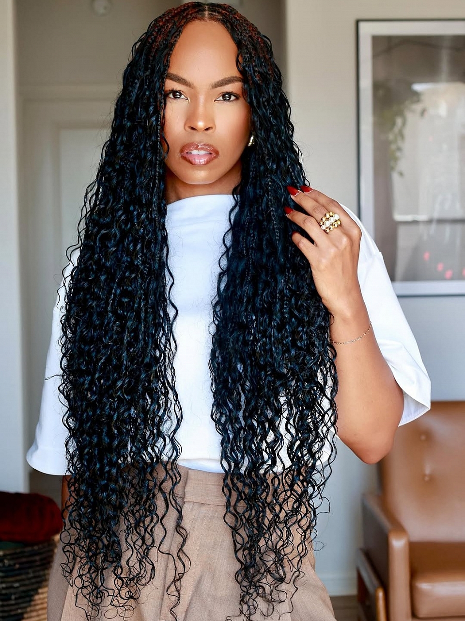 Bohemian Curl - Bulk Human Hair - Loose/Braids - Home  display picture 1