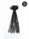 Handmade Micro Locs Extensions Human Hair 0.2cm Thickness Sister Locs