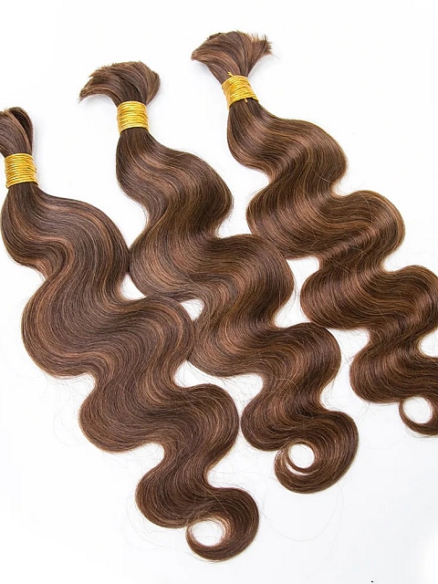 Mix Color Body Wave - Bulk Human Hair - Loose/Braids