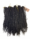 Premium 100% Human Hair Crochet Locs –Goddess Locs– Pre-Looped for DIY Instant Install – Ultra-Thin 0.5cm Lightweight Texture