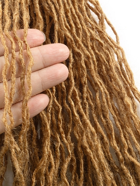100 % Human Hair Wholesale Unprocessed Inter Curly Locs Extension Dreadlocks Crochet Locs for Twist
