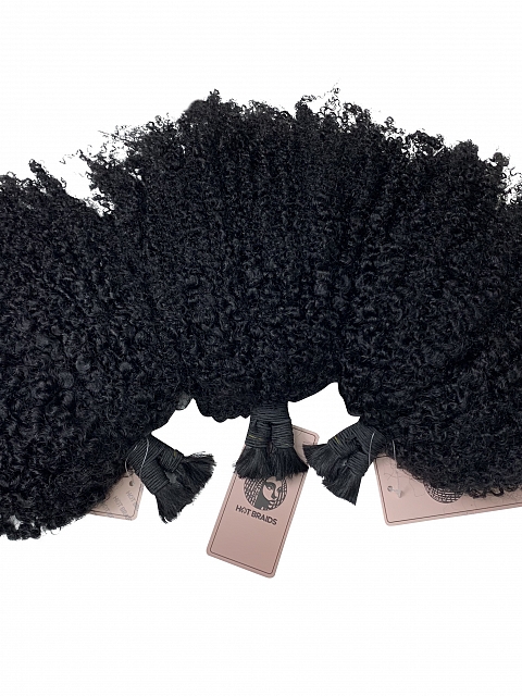 4a4b Texture-Exotic Afro Kinky Coily - Bulk Human Hair - Loose/Braids