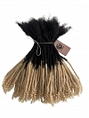 Ombre T1B/27 Standard Human Hair Loc Extensions With Curly Ends