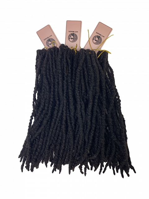Premium Human Hair Soft Locs – 0.5cm Slim Profile | Pre-Looped for Fast DIY Install | Lightweight & Natural Sheen Crochet Hair for Professionals