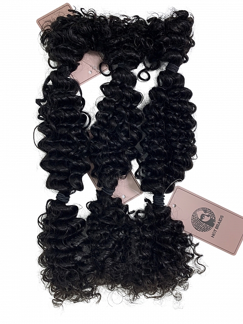 3a3b Texture-Natural Curly - Bulk Human Hair - Twists/Braids