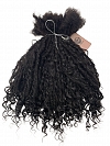 Goddess Human Hair Loc Extensions Natural Black