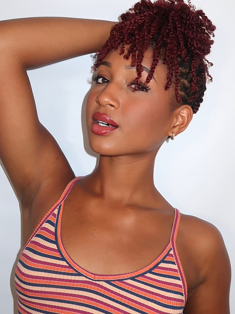 Burgandy-Tight Afro Kinky - Bulk Human Hair - Dreadlocs/Twists
