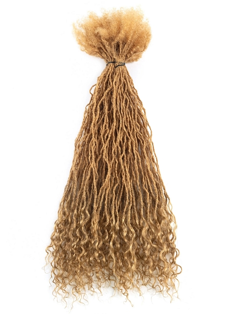 100 % Human Hair Wholesale Unprocessed Inter Curly Locs Extension Dreadlocks Crochet Locs for Twist