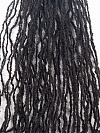 HOT Selling #8 Brown Color Human Hair Dreadlock Extension Bleached Tip Handmade Permanent Locs Hair Extensions
