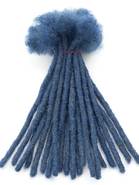 Natural Human Afro Kinky Locs Extension 100% Human Hair Extension Soft Regular Dread Handmade Locs