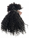 Goddess Human Hair Loc Extensions Natural Black