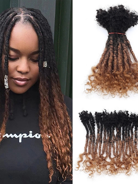  ANNA 1B/30 Remy Hair Locs Extensions Dreadlocks Styles Brazilian Lisa Locs for Beginners