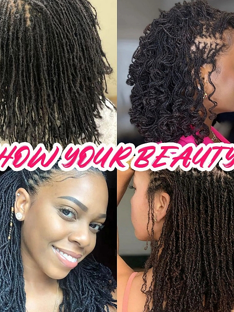 Cheap Rasta Cheveux Locks Homme Dreadlocks Cabelo Humano Afro Kinky Human Hair Natural Dread Locks Extension